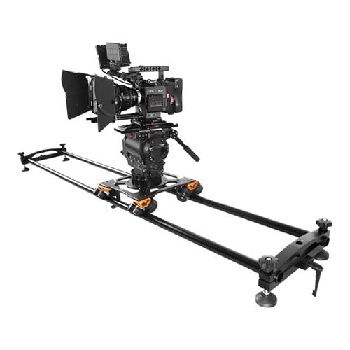 camera on a slider for ease of camera movement