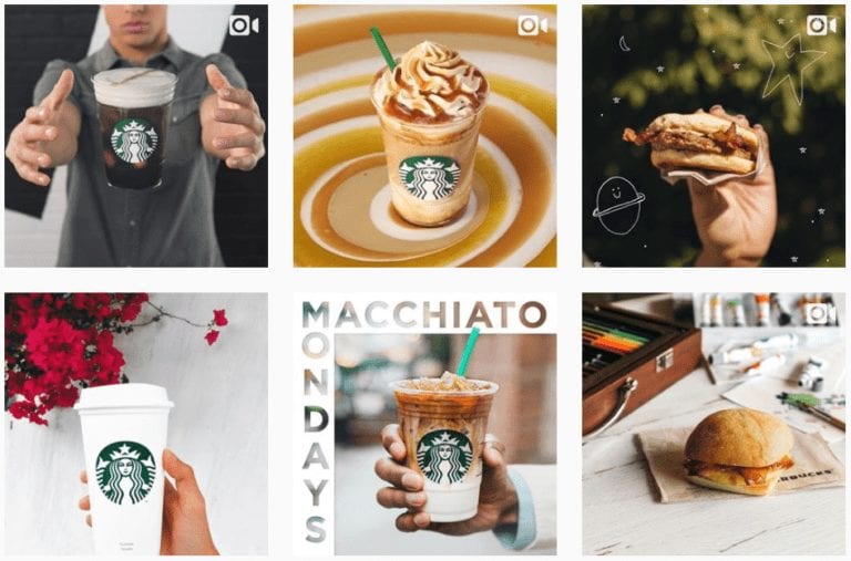 Starbuck's instagram posts,.