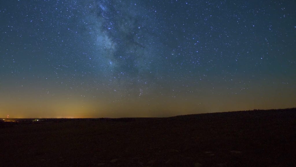 Star filled night sky