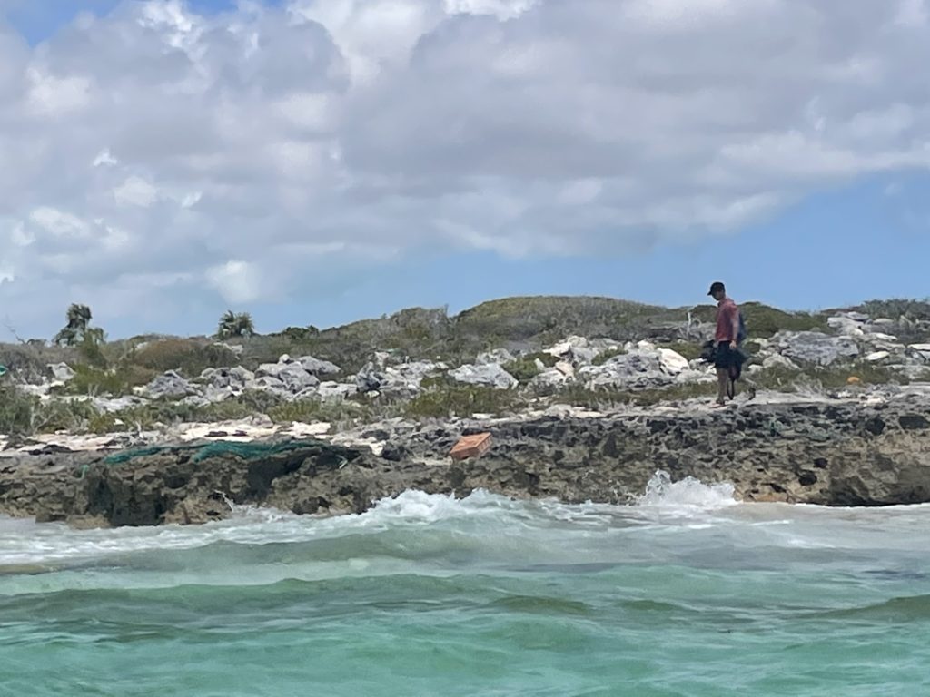 Rocky shore on East Caicos